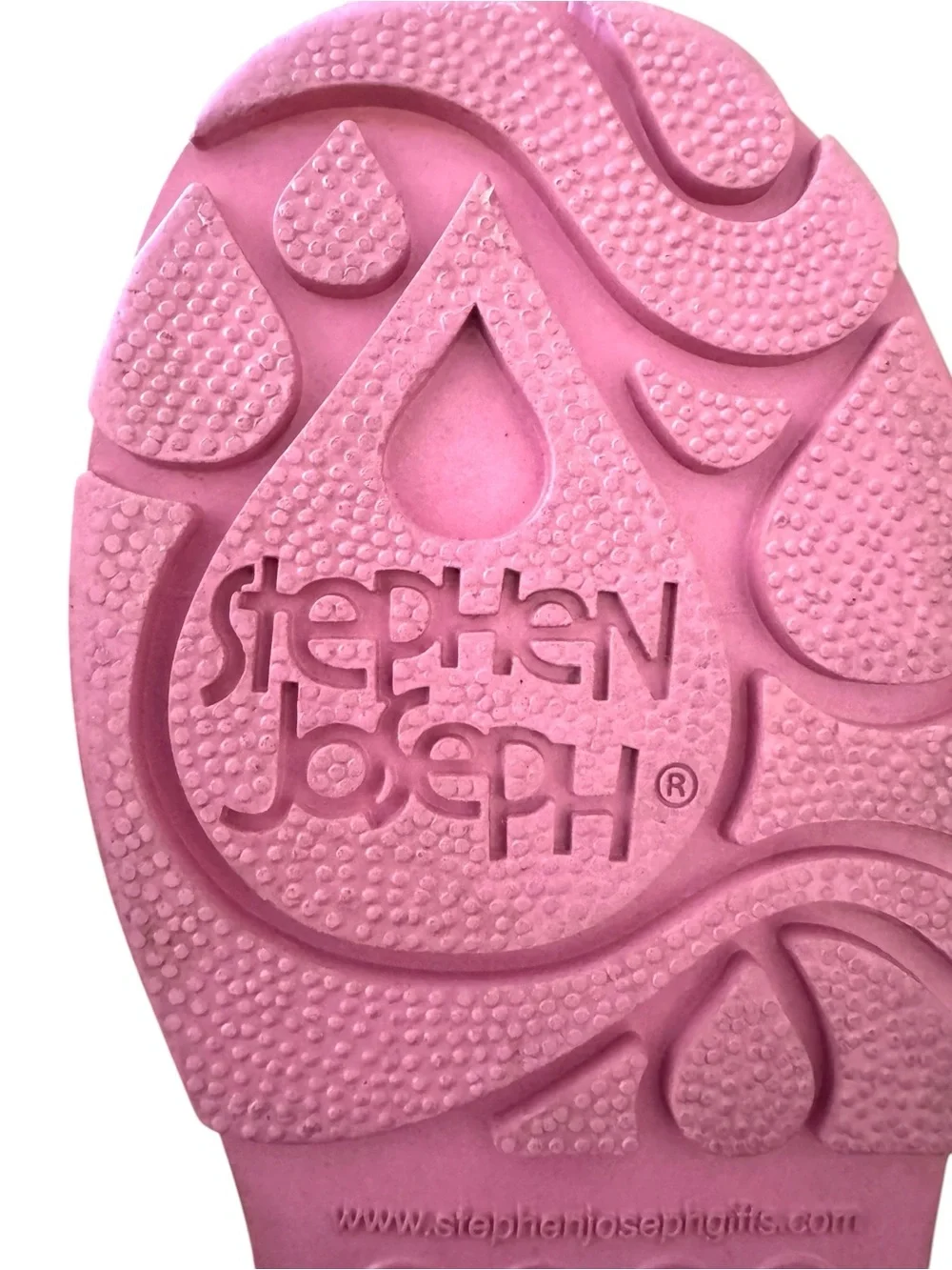 Stephen Joseph Kids Teal Pink Polka Dot Rain Boots with Owl Flowers Childs 12